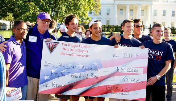 Fraternity runs relay to White House to raise money for Alzheimer&#8217;s research