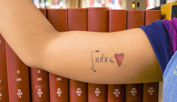 Junior bonds with her mother through math tattoo