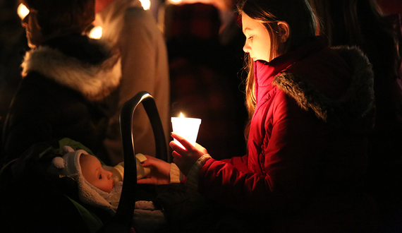 Community members gather at vigil for baby Maddox Lawrence