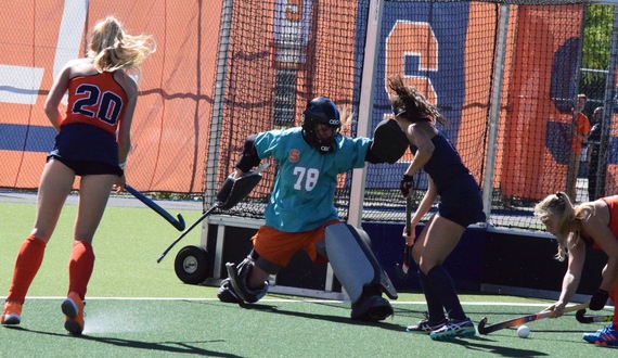 Regan Spencer&#8217;s movement in goal helps SU to shutout win over Penn