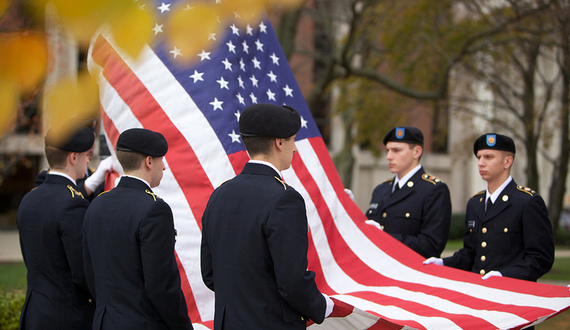 Syracuse University student and former Marine Corps receives a scholarship