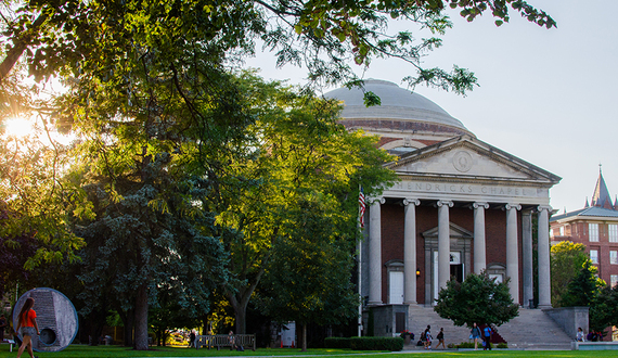 Construction update: Glass doors installed at Schine Student Center, renovations to Hendricks Chapel planned