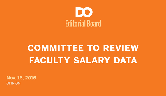 Faculty salary committee a start to transparency