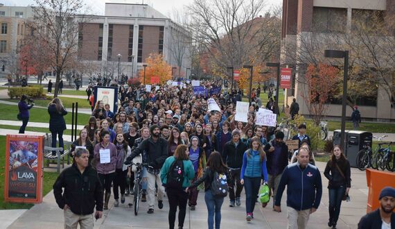 Gallery: Hundreds at Syracuse University walk out of classes in largest anti-Trump demonstration on campus so far