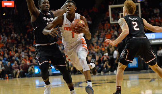 Gallery: No. 18 Syracuse men&#8217;s basketball falls to South Carolina, 64-50