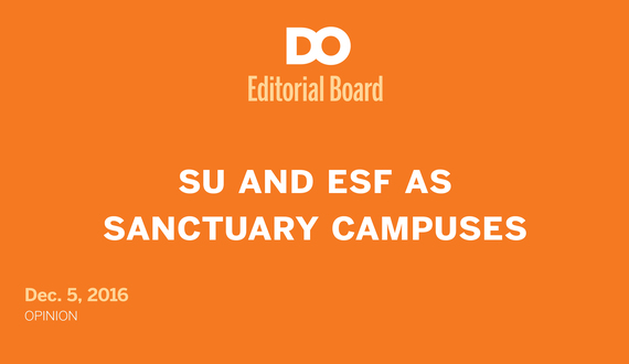 Syracuse University, SUNY-ESF have properly addressed sanctuary campus issue