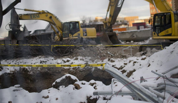 Hoople Building demolished over break after months-long delay