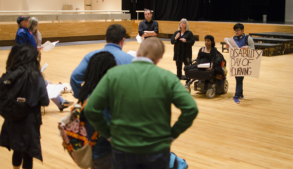 SU community members hold vigil on international Disability Day of Mourning