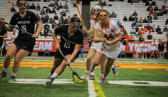 No. 4 Syracuse beats No. 11 Northwestern, 5-3, in first game away from Carrier Dome