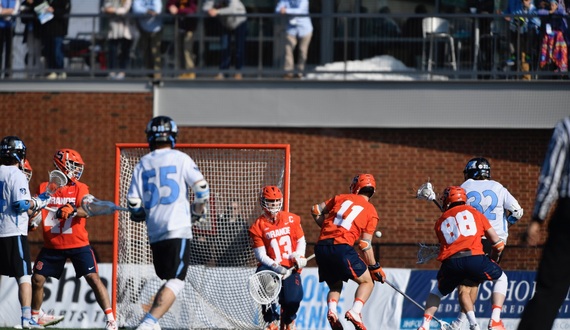 No. 6 Syracuse&#8217;s defense stifles No. 14 Johns Hopkins, 8-7, in low-scoring affair