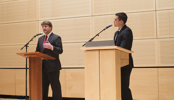 James Franco and Tyler Rossi clash during SA presidential debate