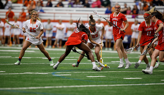 No. 8 Syracuse escapes upset bid from No. 11 Cornell with a 4-0, 2nd half run