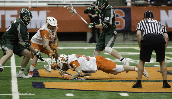 No. 1 Syracuse sneaks past Binghamton, 9-8, for ninth straight victory