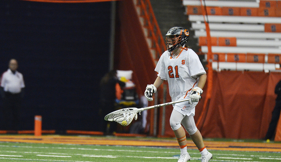 Asa Goldstock, freshman goalie, looks to guide No. 2 seed Syracuse in the ACC tournament