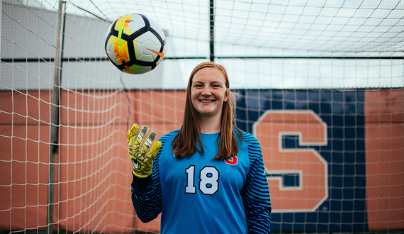 Senior goalkeeper Courtney Brosnan has quietly excelled in net for SU