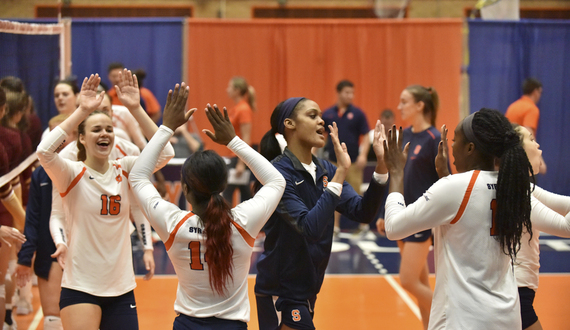 3rd set comeback propels Syracuse to win in ACC opener