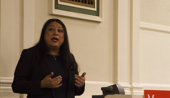 Transgender rights advocate Jennicet Gutiérrez delivers Transgender Day of Remembrance keynote speech