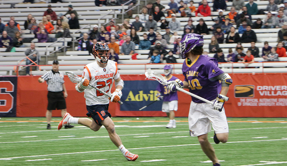 Syracuse freshman Tucker Dordevic thrown ‘to the wolves’ as first-line midfielder