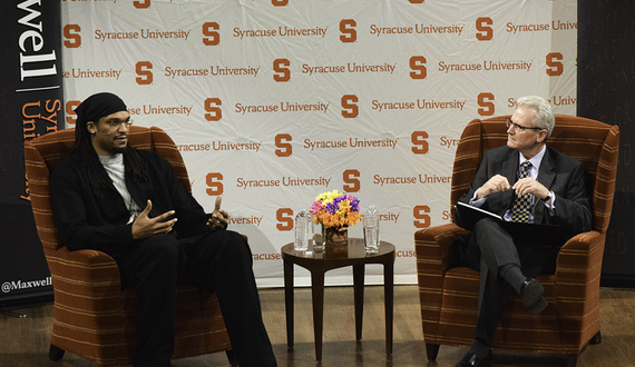 Former NBA, Syracuse star Etan Thomas discusses athletes&#8217; activism at SU