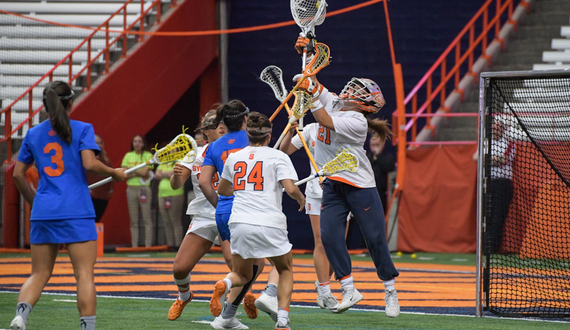 Asa Goldstock stars in net as No. 8 Syracuse topples No. 4 Florida, 17-15