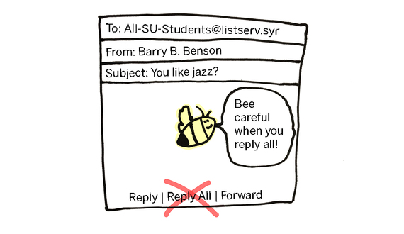 Can you bee-lieve yesterday&#8217;s email fiasco?