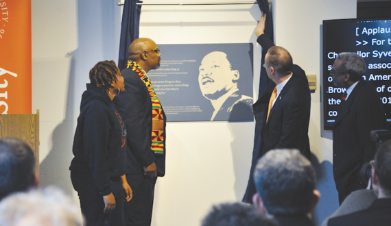 MLK honored with plaque at SU on 50th anniversary of his assassination