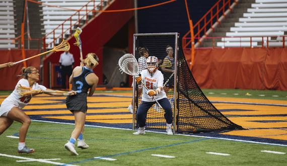 In an improved year, SU goalkeeper Asa Goldstock is playing more steady