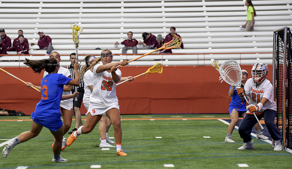 After converting from midfield, Ella Simkins has led Syracuse’s defense