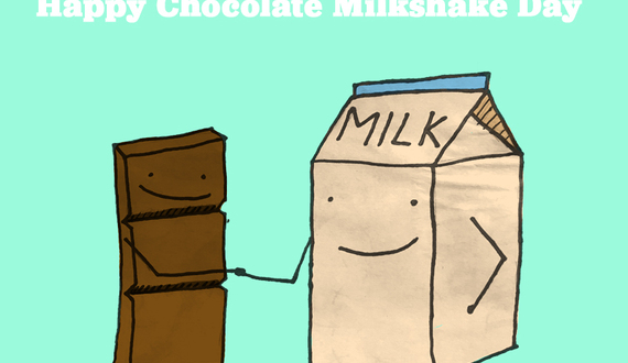 Happy chocolate milkshake day