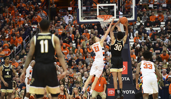 Syracuse finds relief with improved shot blocking in conference play