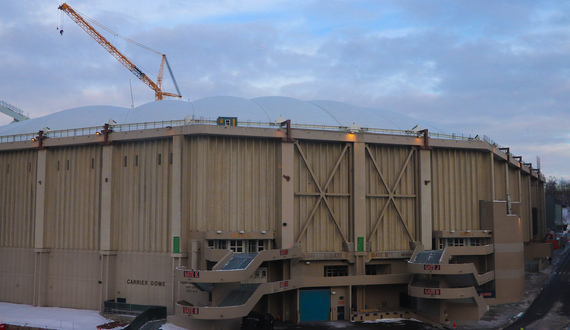 Carrier Dome renovations likely halted by latest nonessential work order