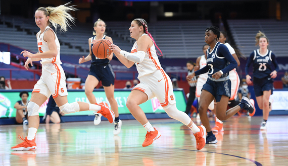 SU women’s basketball moves up 2 spots to No. 20 in latest AP rankings