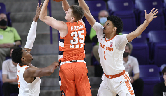 Syracuse scores just 3 1st-half field goals in crushing 78-61 loss to Clemson