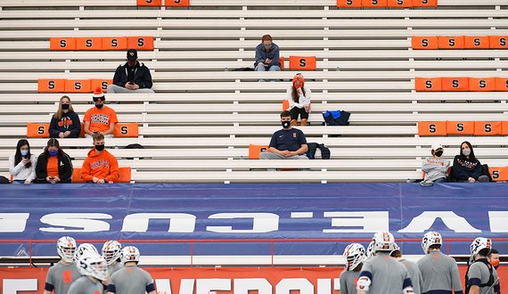 Syracuse allowed 900 fans to attend last weekend’s game. 250 came.