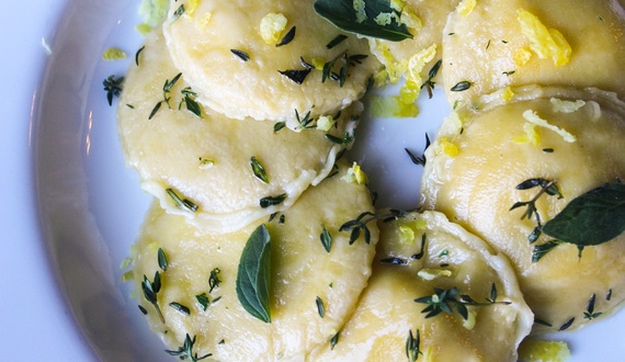 On wellness day, relieve stress with this lemon ricotta ravioli recipe