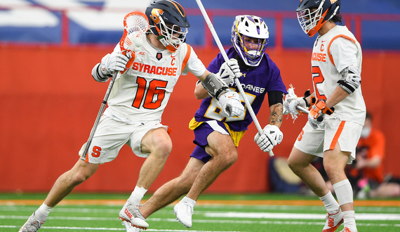 No. 9 Syracuse snaps 2-game losing streak with 13-8 win over Albany