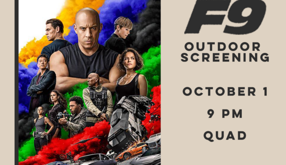 UU to host outdoor screening of ‘F9’ Friday night on the Quad