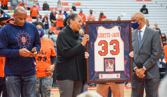 Fans, family agree Felisha Legette-Jack’s jersey retirement is long overdue