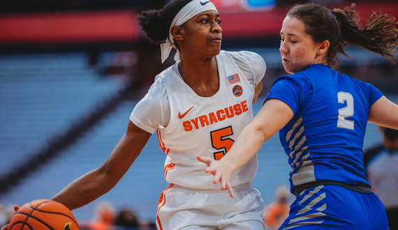 Teisha Hyman records triple-double in SU’s record-setting win over CCSU