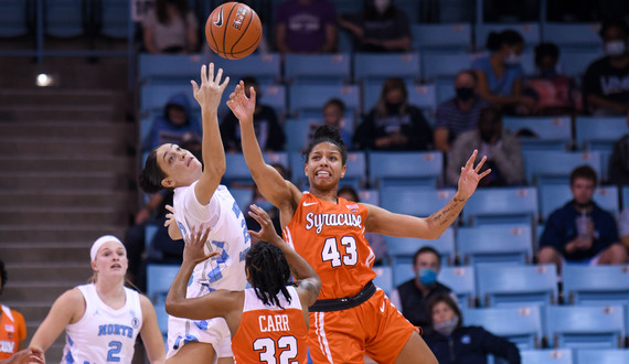 Without Alaysia Styles, Syracuse struggled inside in 36-point loss to UNC