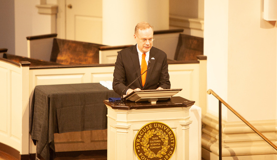 Syracuse University Chancellor Kent Syverud tests positive for COVID-19