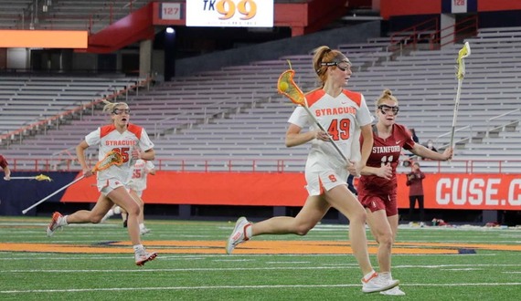 Syracuse defeats No. 13 Stanford 12-9 in Kayla Treanor&#8217;s head coaching debut