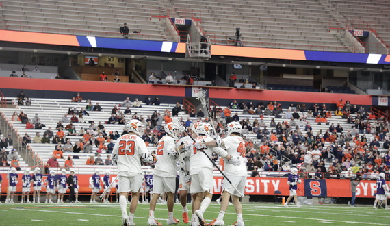 Syracuse wins 70% of faceoffs in 28-5 blowout win over Holy Cross