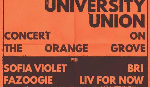 UU to host The Concert on the Orange Grove, featuring 4 SU bands and musicians