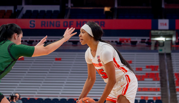 Alaina Rice ties SU career highs in points and steals in win over Boston College