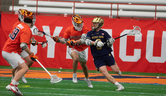 Syracuse allows 9 unanswered goals in 4th quarter, falls 20-12 to No. 3 Notre Dame