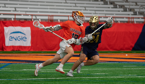 Cole Kirst, Alex Simmons keep SU close in loss to Notre Dame