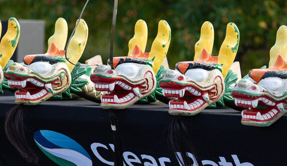 Traditional dragon boats come to life at the 1st annual Inner Harbor Festival