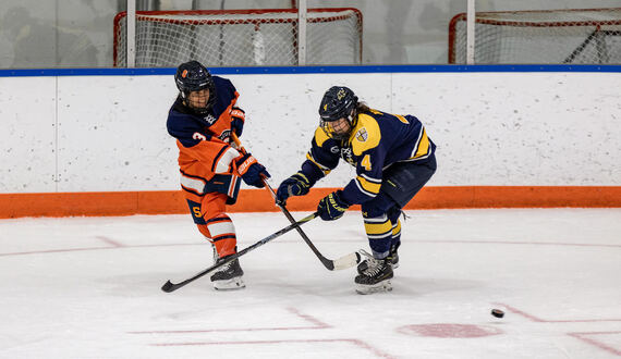 Merrimack dominates 1st 2 periods, defeating Syracuse 4-0