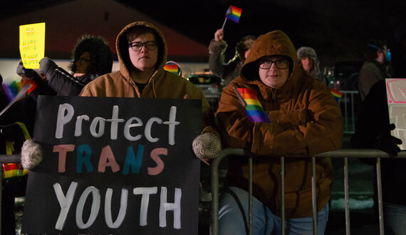 Protestors respond to College Republicans Sara Stockton event